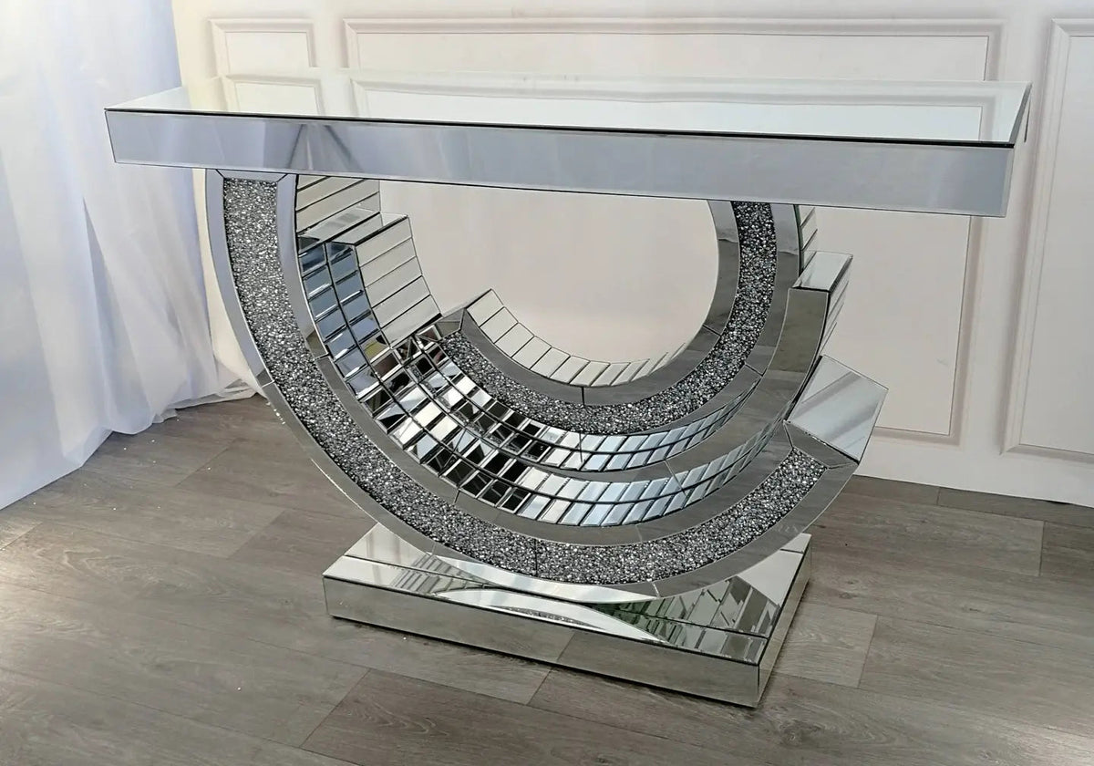 Console miroir design diamant contemporaine | Solen