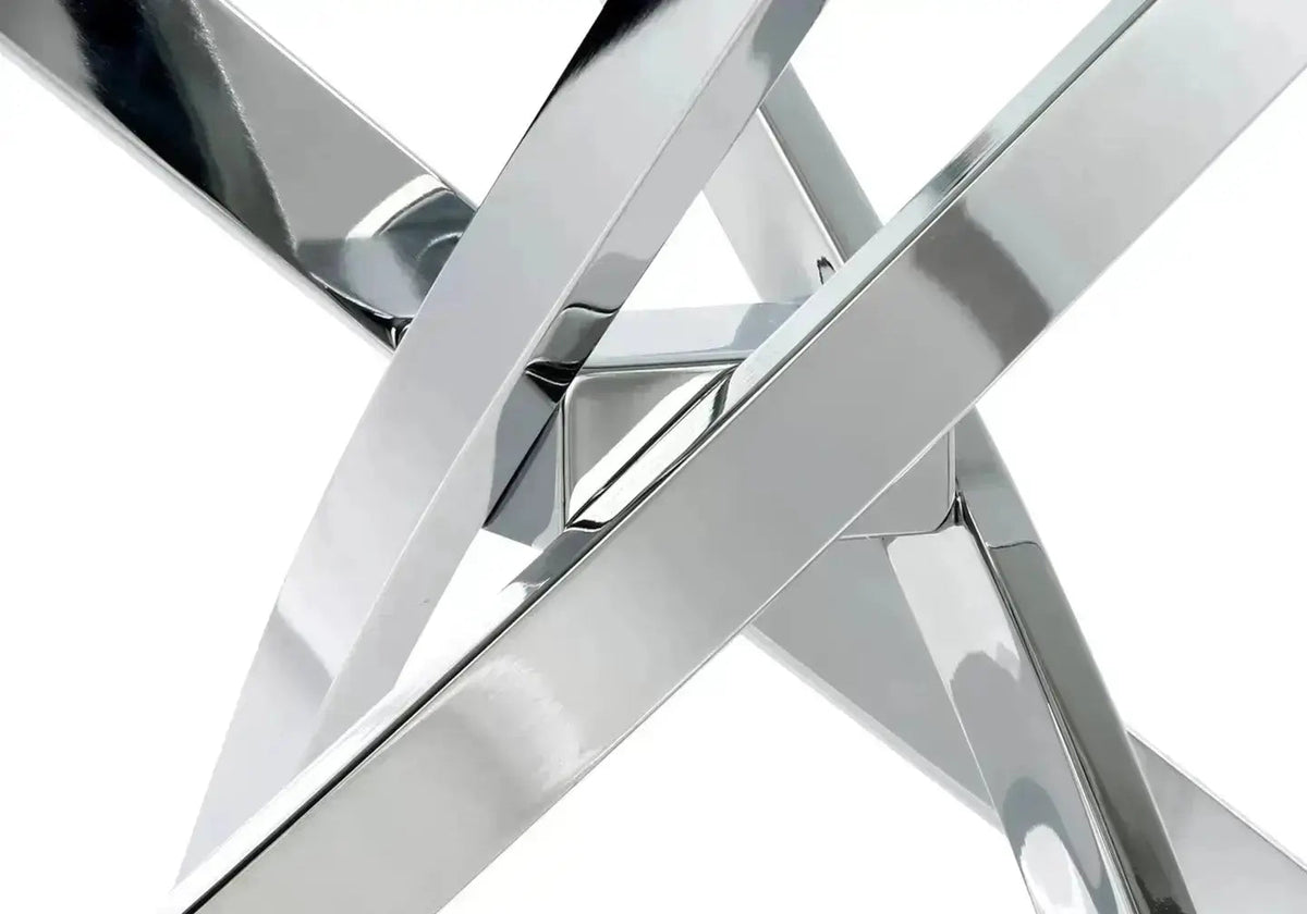 Table à manger verre trempé avec 4 chaises | Koda