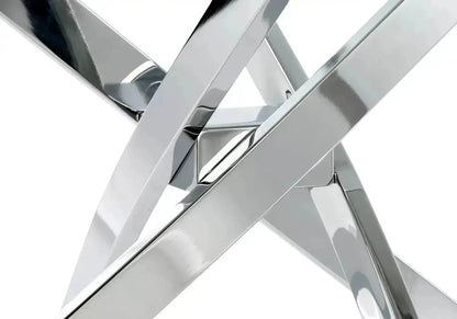 Table à manger verre trempé avec 4 chaises | Koda