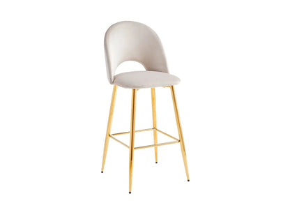Ensemble table de bar marbre blanc et pieds dorés | Zyra