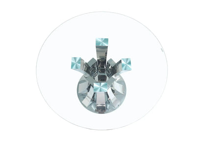 Ensemble table et chaises chrome transparent | Vexta