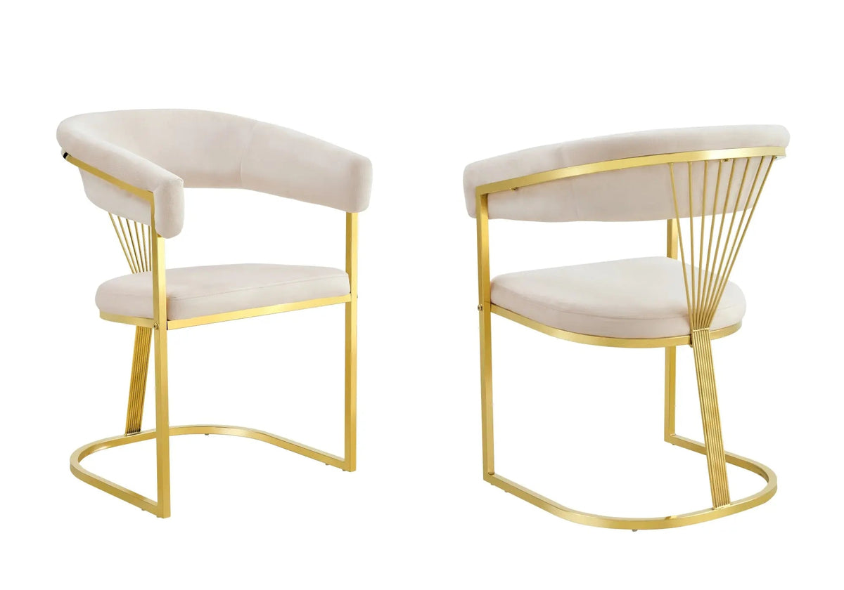 Ensemble table céramique marbre blanc et 4 chaises | Nexa