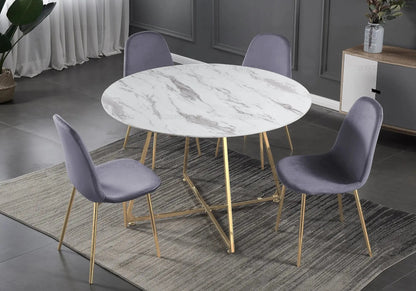 Lot de 6 chaises scandinaves en anthracite | Vexta