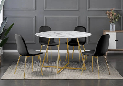 Lot de 6 chaises scandinaves en noir | Vexta