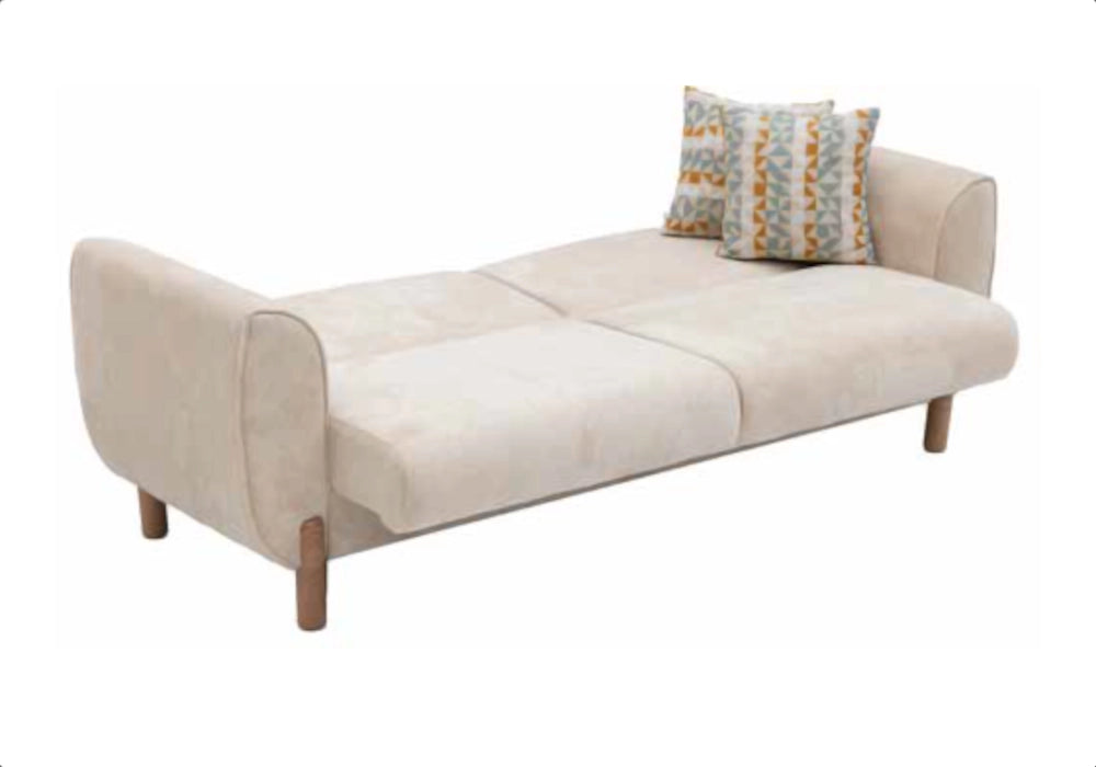 ensemble canapes 321 beige lit coffre bohem - Vue 3 - KOORIS
