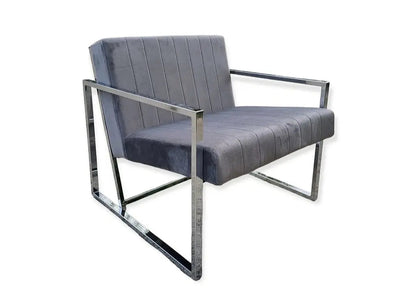 Fauteuil design contemporain en gris | Zorix