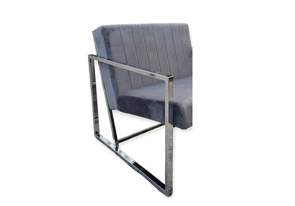 Fauteuil design contemporain en gris | Zorix