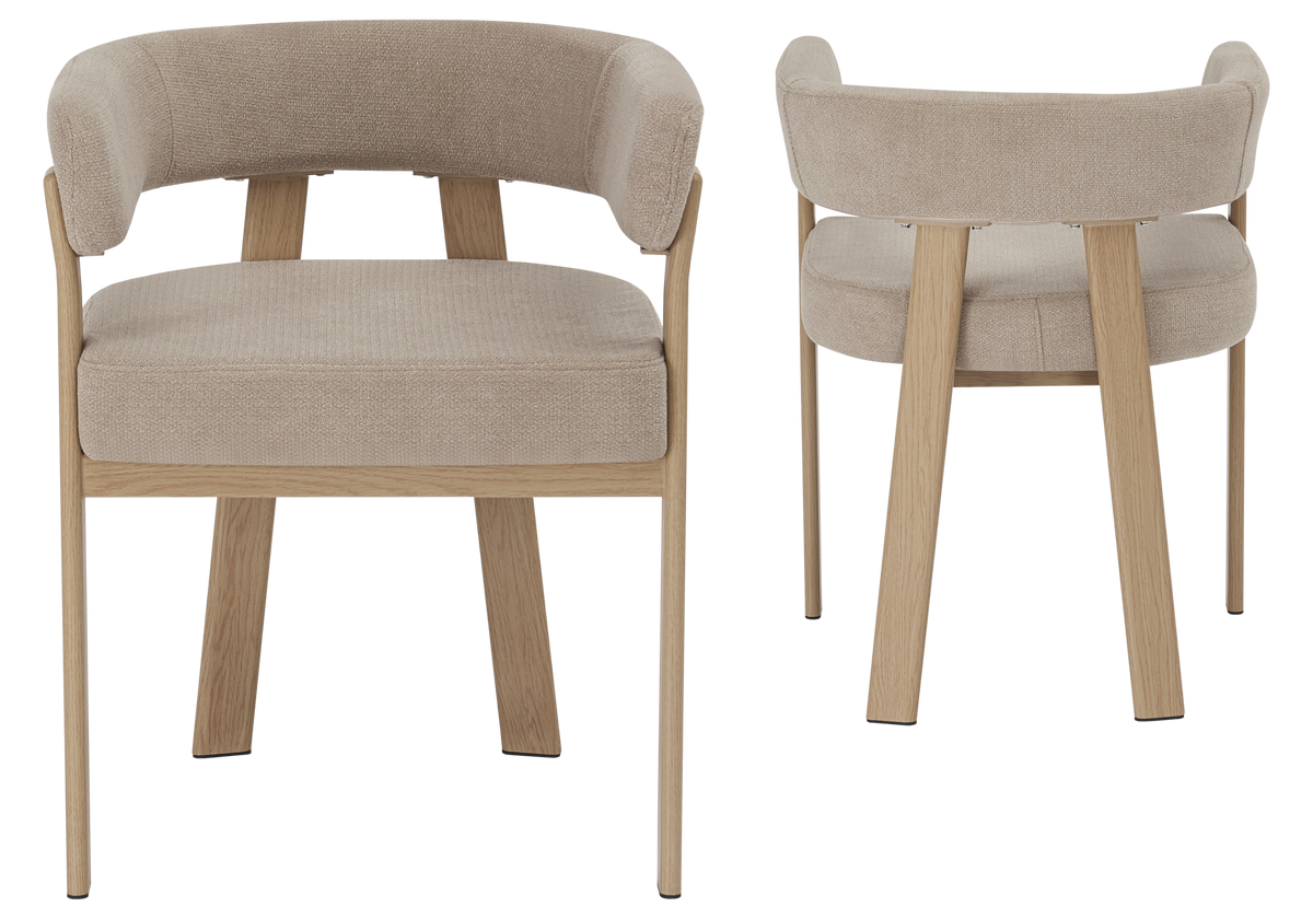Ensemble table à manger ovale marbre et 4 chaises | Vexo