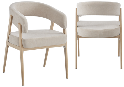 Ensemble table à manger ovale chêne et 4 chaises | Vexo