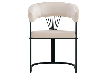 2 fauteuils de table en beige pieds luge | Kaelo
