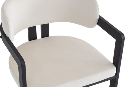 Lot de 2 fauteuils de table en beige | Vexta