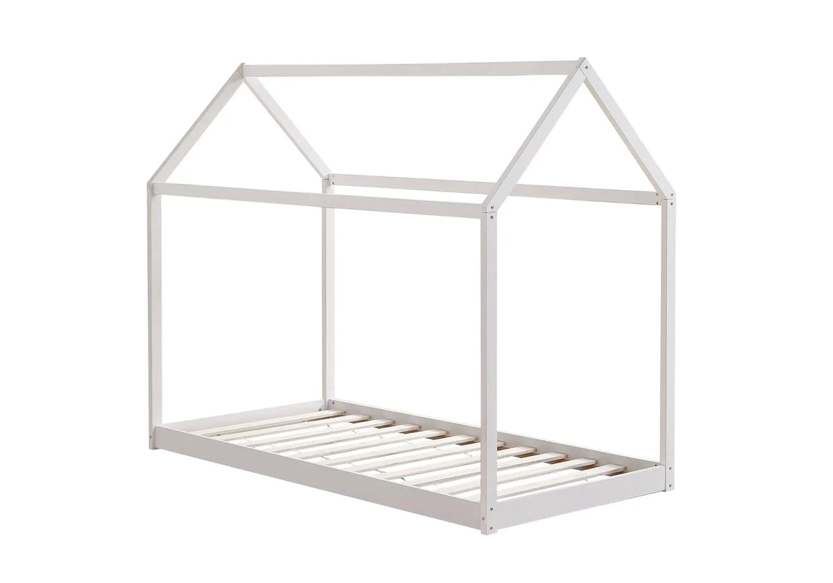 Lit cabane pour chambre d'enfant bois blanc | Kaelo