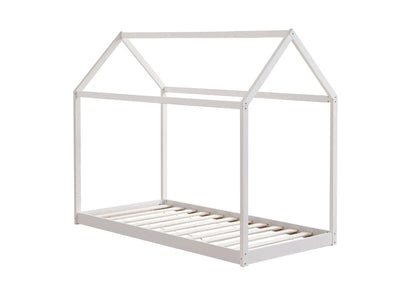 Lit cabane pour chambre d'enfant bois blanc | Kaelo