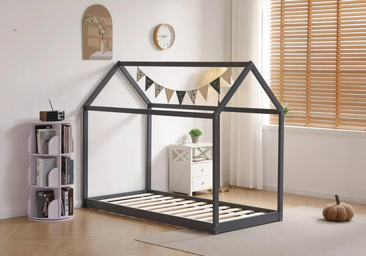 Lit cabane pour chambre d'enfant bois blanc | Kaelo