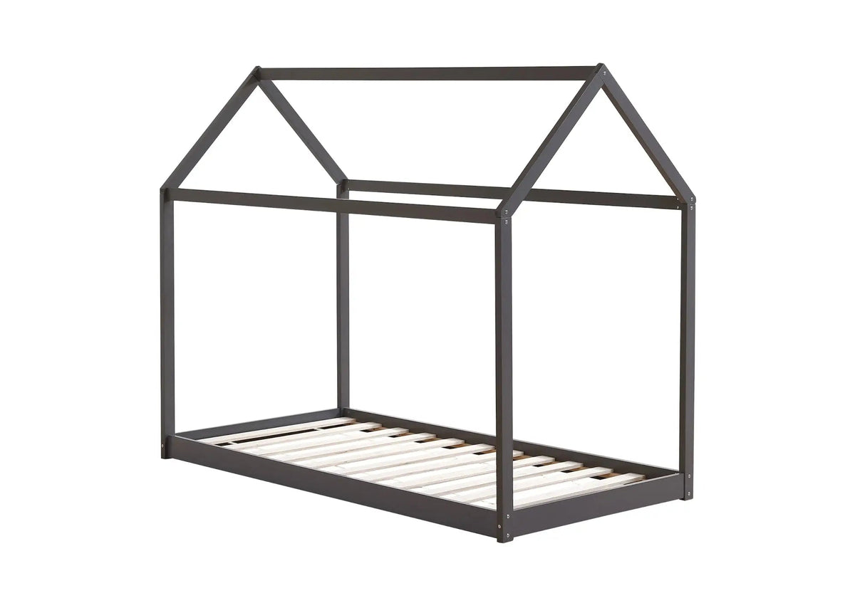 Lit cabane enfant bois gris | Kaelo