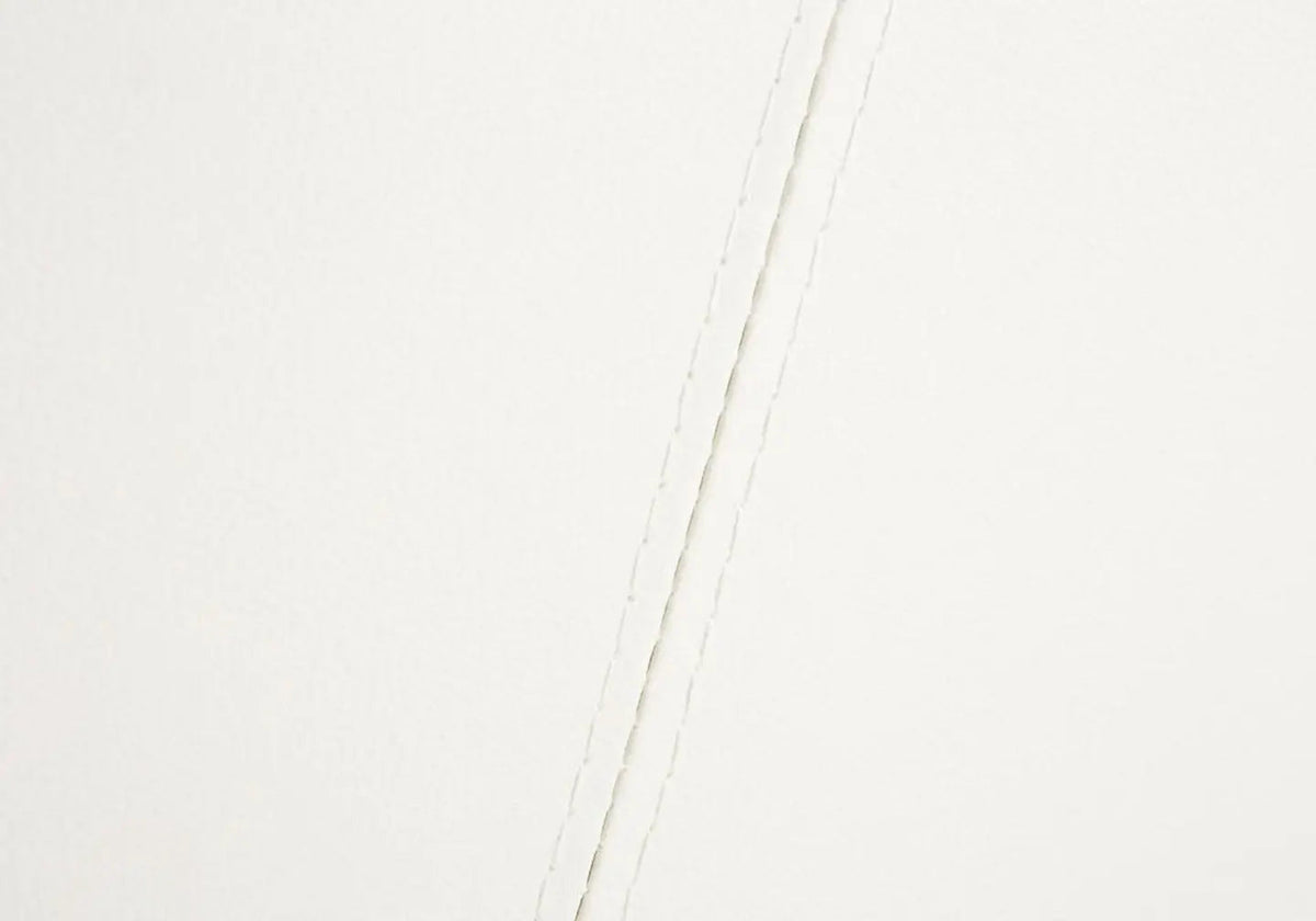 Lit double design moderne simili cuir blanc | Lido