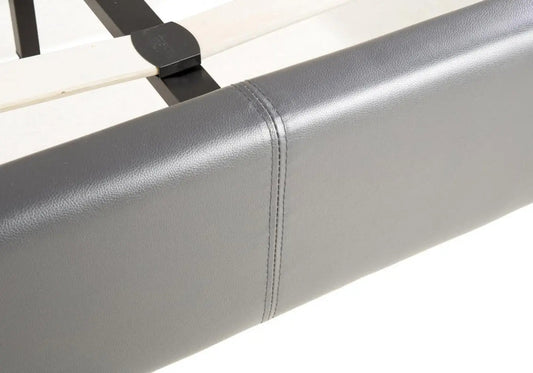 Lit double moderne et confortable simili gris | Lido