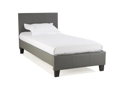 Lit double moderne et confortable simili gris | Lido