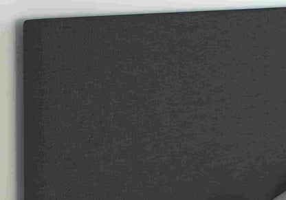 Lit double tissu noir moderne et confortable | Lido