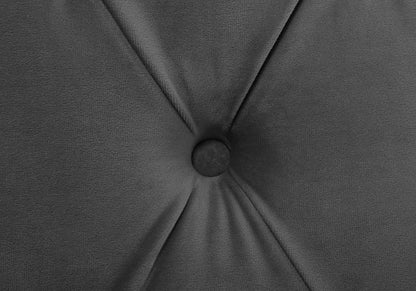 Lit king size 2 personnes gris capitonné | Velar