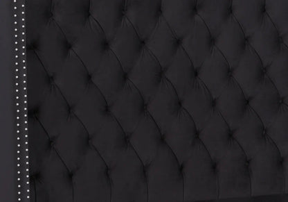 Lit double king size noir capitonné | Velar