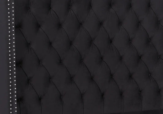 Lit double king size noir capitonné | Velar