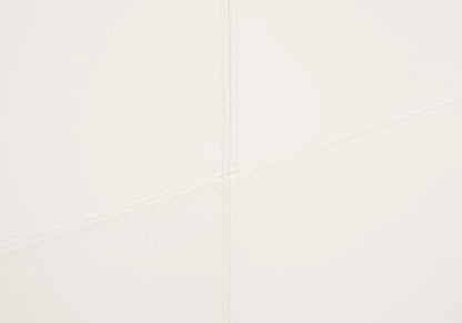 Cadre de lit simple simili cuir blanc moderne | Lido