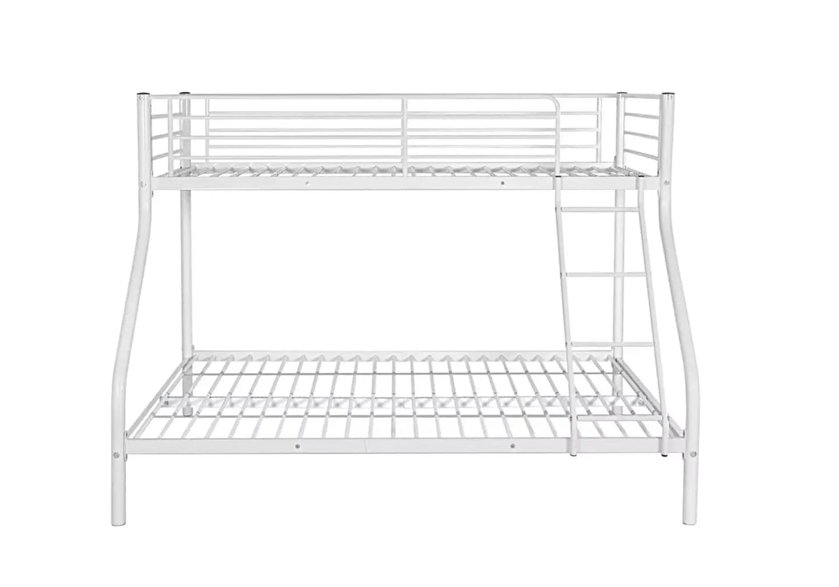 Lit superposé 3 places en métal blanc pour enfant | Soren