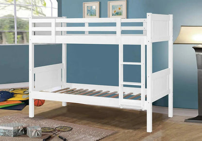 Lit superposé pour chambre d'enfant bois blanc | Zeno
