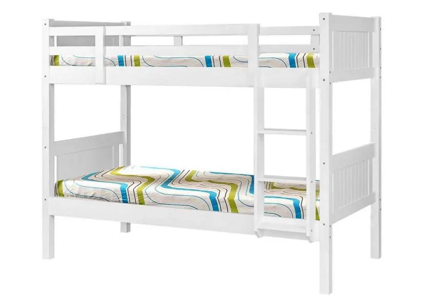 Lit superposé pour chambre d'enfant bois blanc | Zeno