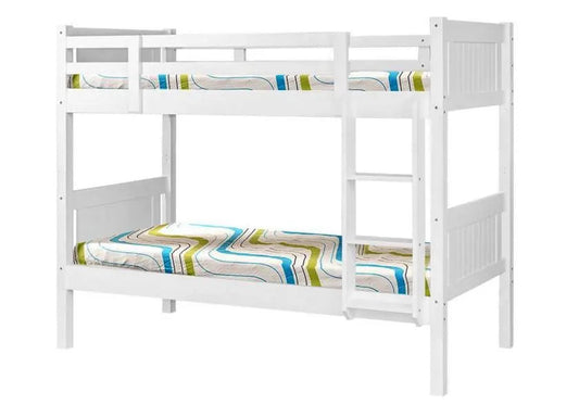 Lit superposé pour chambre d'enfant bois blanc | Zeno