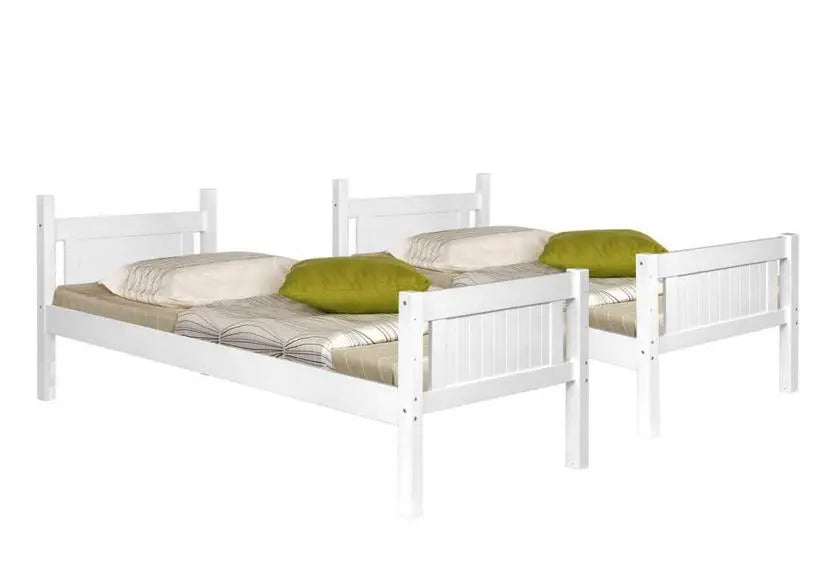 Lit superposé pour chambre d'enfant bois blanc | Zeno