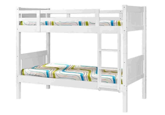 Lit superposé bois gris pour chambre d'enfant | Zeno