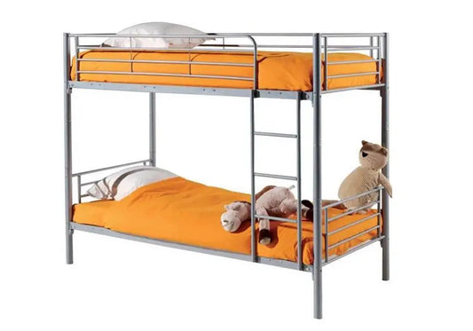 Lit superposé gris compact pour petite chambre | Vareo