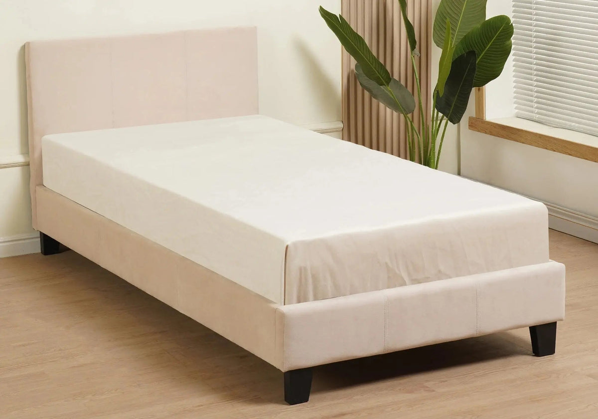 Lit en beige élégant et confortable | Kaelis