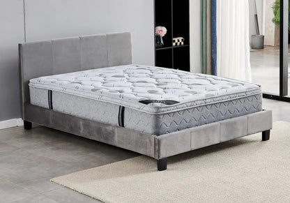 Lit en gris au style moderne et élégant | Klaro