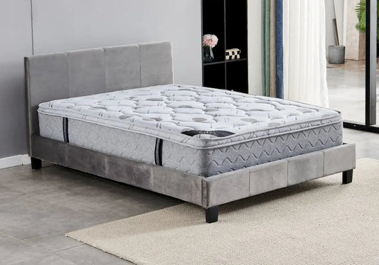 Lit en gris au style moderne et élégant | Klaro