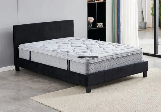 Lit design moderne en noir pour chambre | Klaro