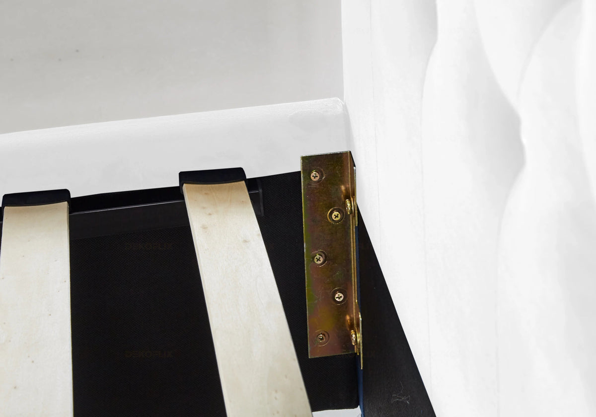 Lit double capitonné velours blanc avec strass | Cora