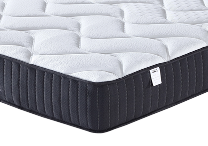 Ensemble lit coffre et matelas 2 places beige | Kova