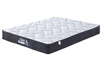 Ensemble lit coffre et matelas 2 places beige | Kova