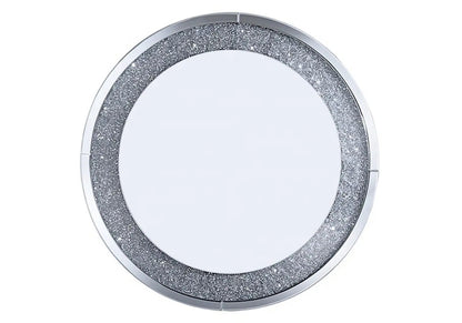 Grand miroir rond mural au design diamant moderne | Solen