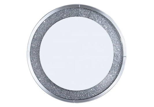 Grand miroir rond mural au design diamant moderne | Solen
