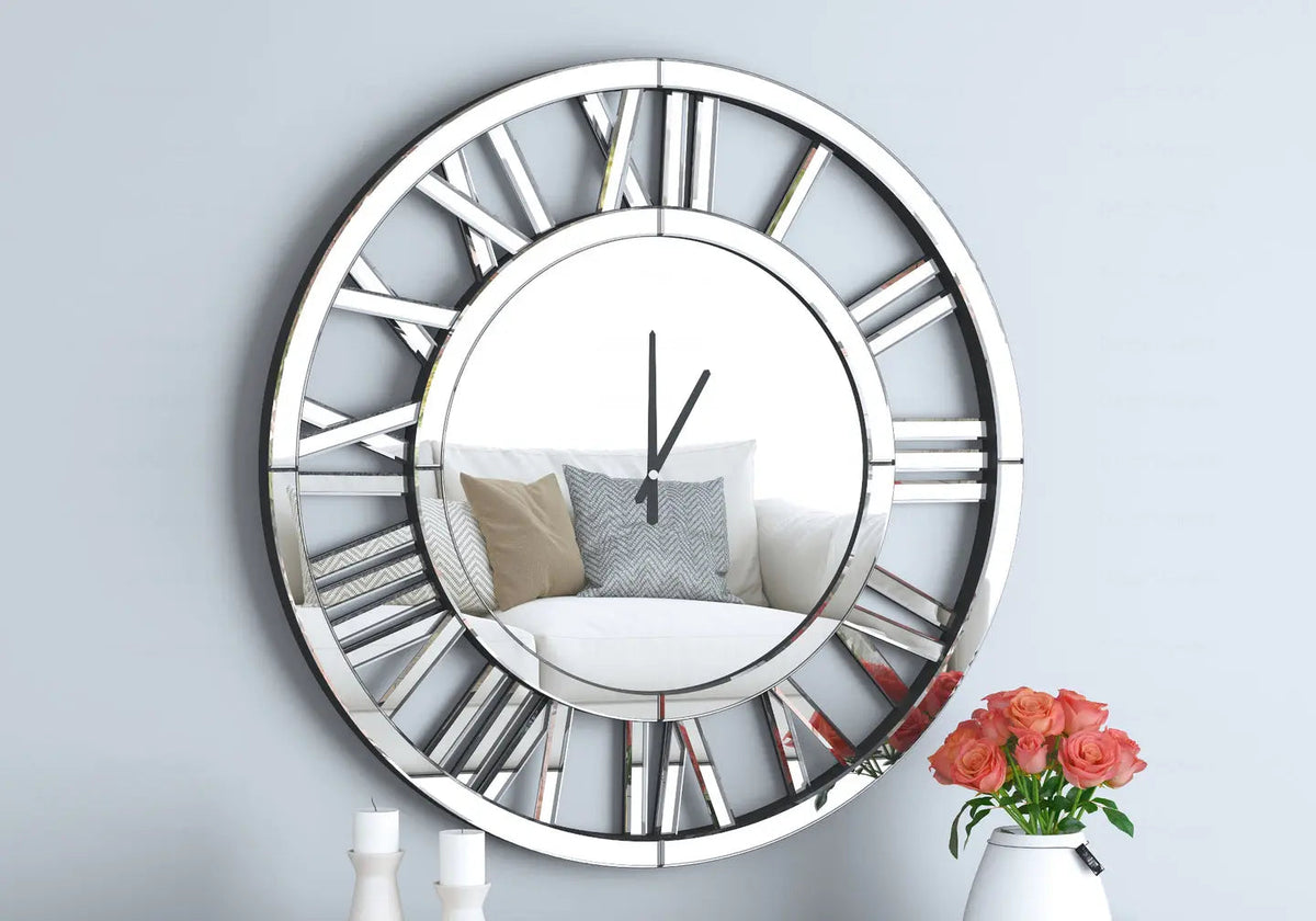 Horloge murale en miroir moderne et décorative | Zumi