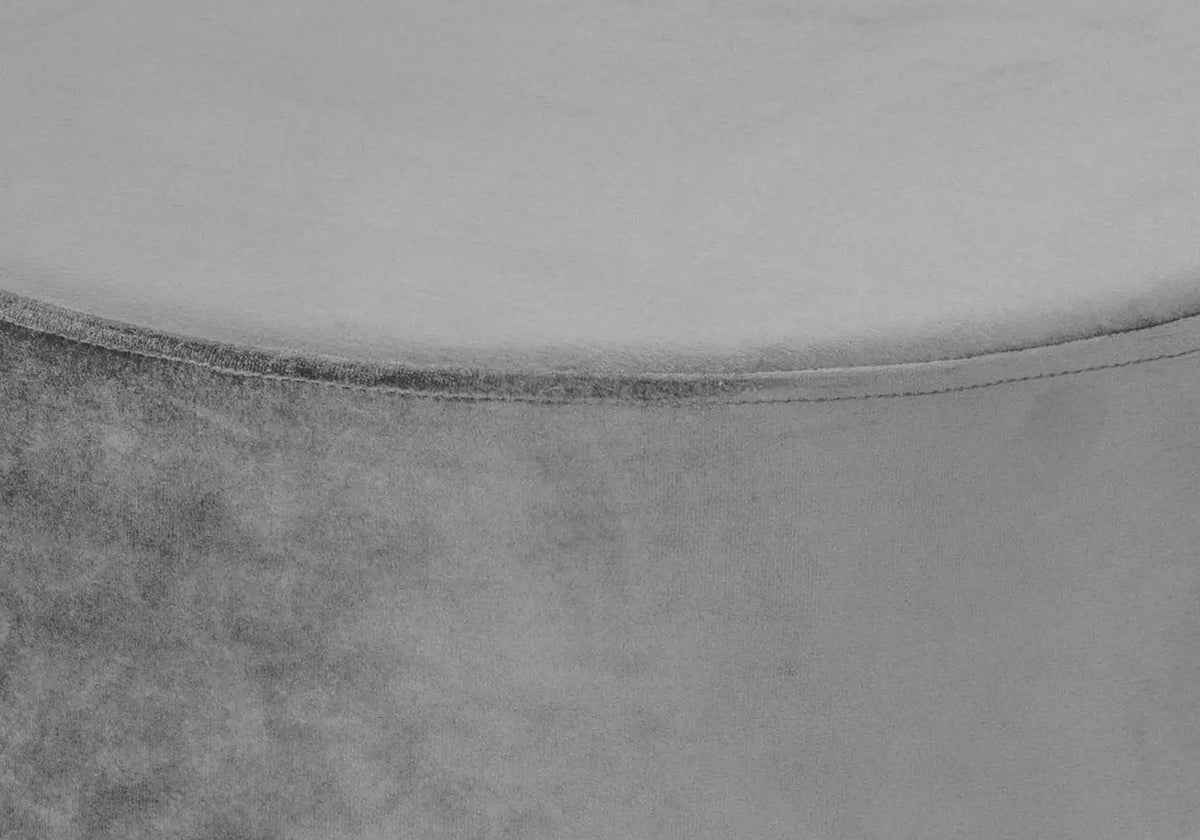 Pouf design en gris et base en métal doré | Vexta