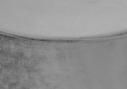Pouf design en gris et base en métal doré | Vexta