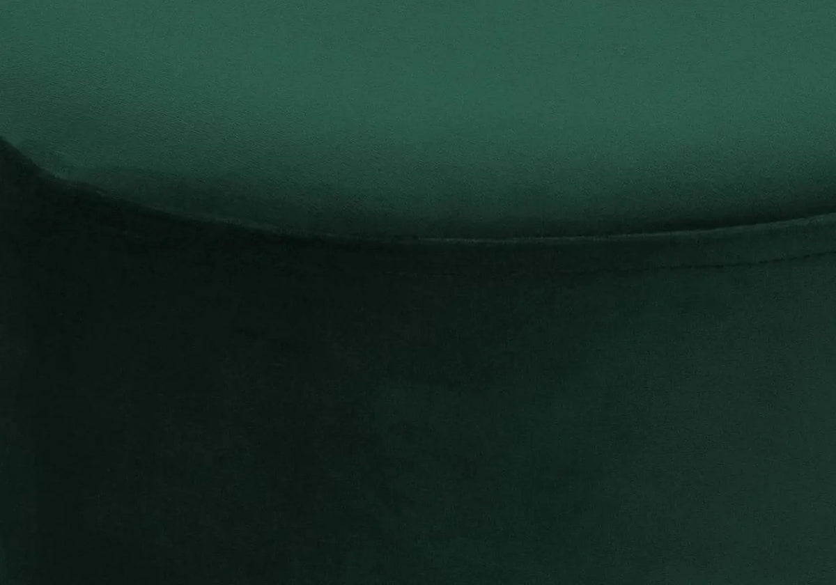 Pouf design en vert et socle en métal doré | Vexta