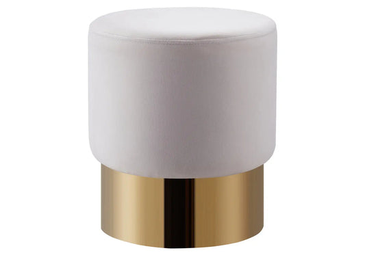 Pouf doré en beige pour votre salon | Vexta