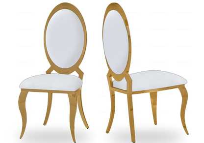 Salle à manger complète marbre noir et doré | Zyra