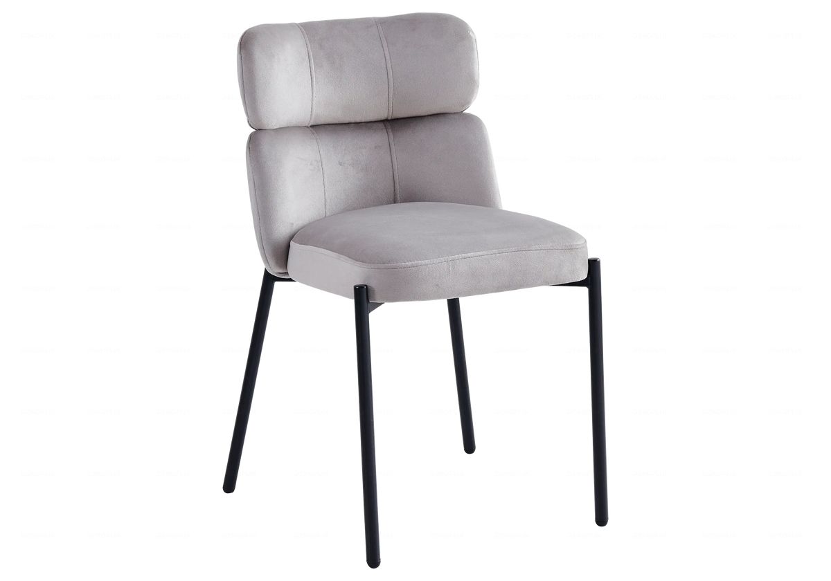 Table ovale marbre blanc et 4 chaises noires | Zelix